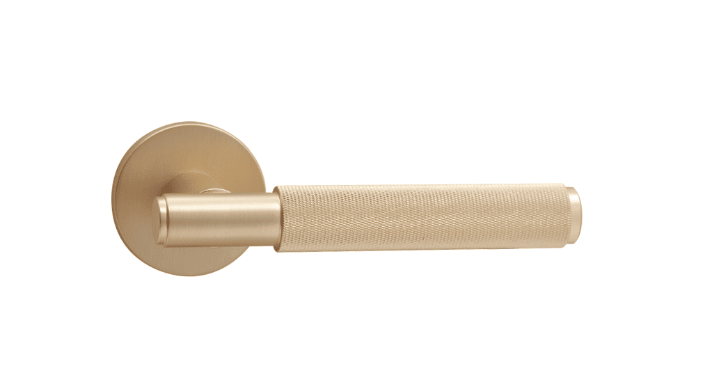 Door handle V35SG SL satin gold