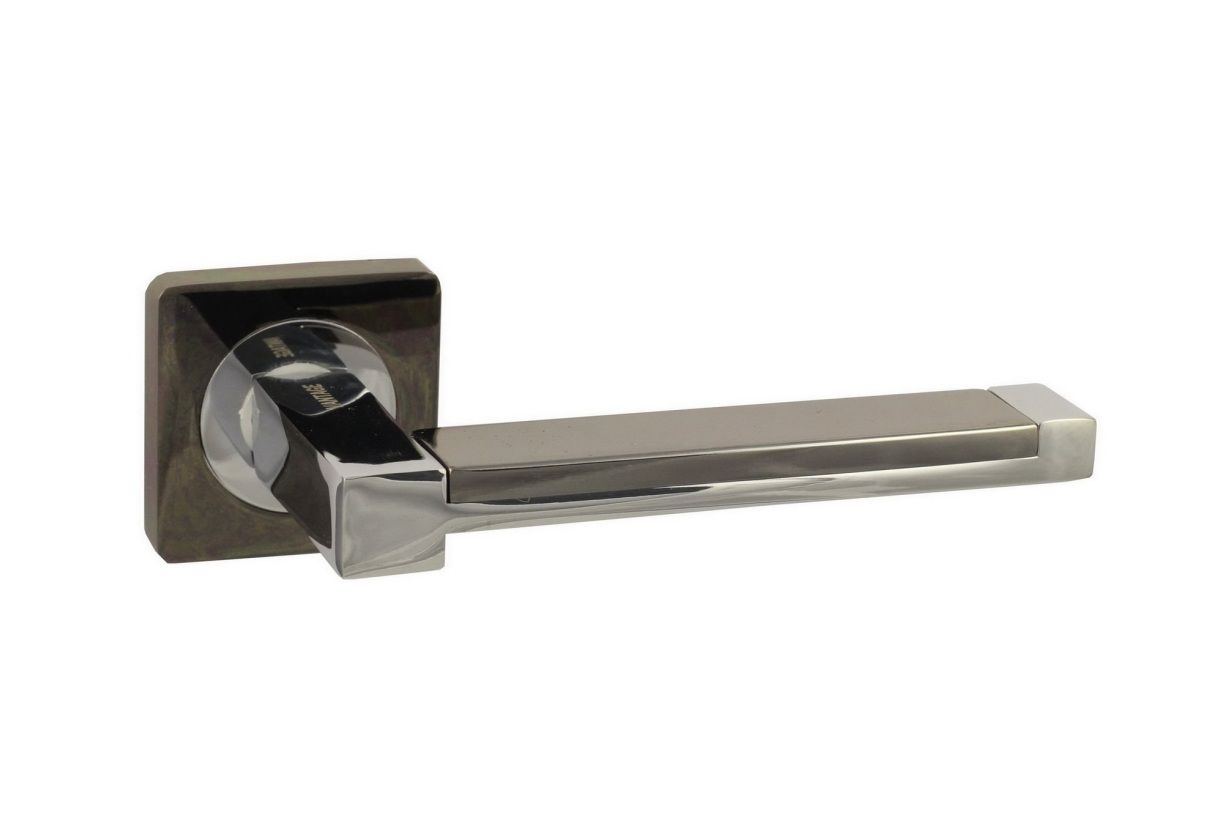 Door handle V05BN/CP black/satin nickel