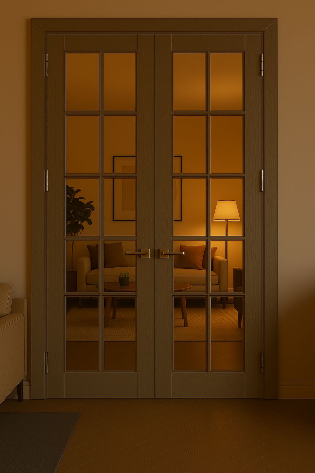 Seattle 08 Medium Gray Tempered Frosted Glass image 4